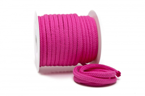 Baumwollkordel 9 mm fuchsia (1 m)